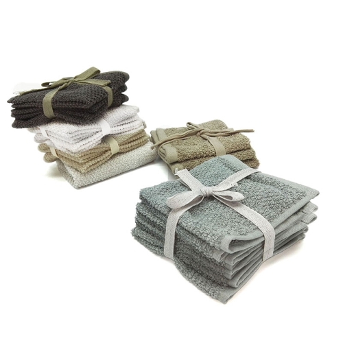 Set 4 prosoape bucatarie, 100% bumbac, dimenisuni 300x300mm