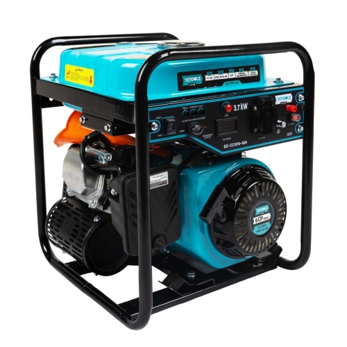 Generator invertor Detoolz, 3.7 kW, 1 priza 230V, motor pe benzina 4 timpi, pornire manuala, capacitate rezervor 9 litri