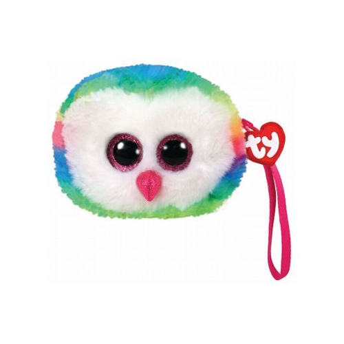 Gentuta de mana, Bufnita multicolora din plus 10 cm, TY