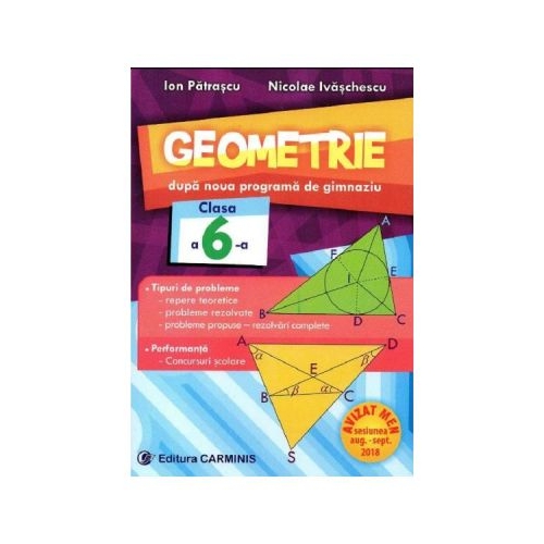 Geometrie. Dupa noua programa de gimnaziu. Clasa a VI-a - Ion Patrascu, editura Carminis