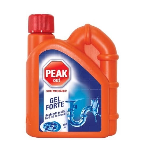 Peak Out Gel Forte pentru desfundat tevi, 500 mlpe grupdzc.ro✅. Descopera gama copleta de produse la oferte speciale✅!