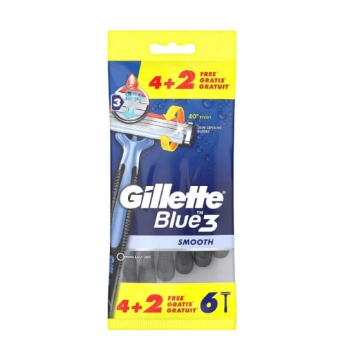 Aparat de ras de unică folosință Blue3, 6 buc Gillette