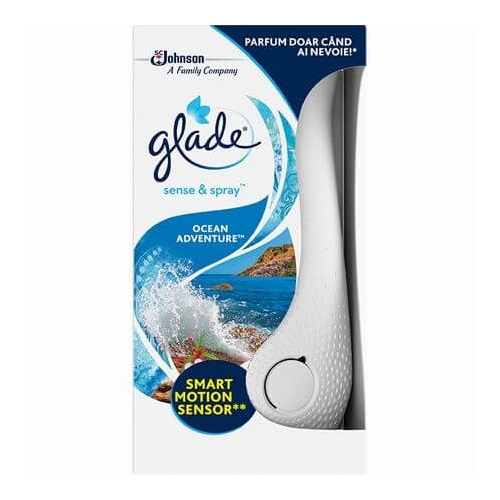 Glade Aparat electric odorizant Ocean Adventure sense and spray, 18 ml