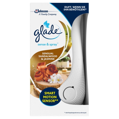 Glade Aparat electric odorizant Sensual Sandalwood&Jasmine sense and spray, 18 ml