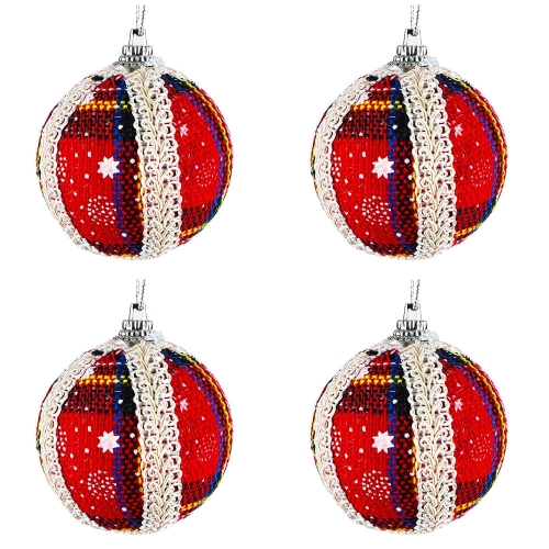 Globuri Craciun, 6 cm, 4 Buc./Set