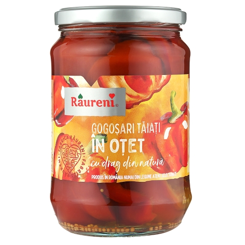 Gogosari taiati in otet 680 g, Raureni
