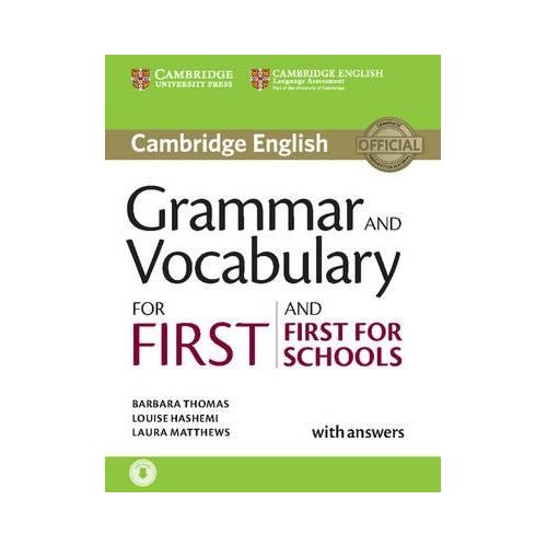 Grammar and Vocabulary for First and First for Schools Book with Answers and Audio - Louise Hashemi