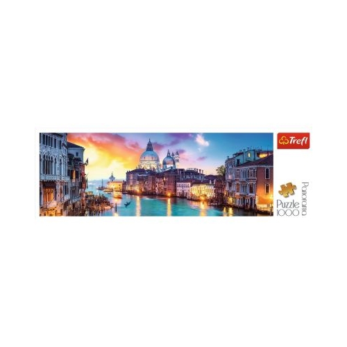 Puzzle panorama Canal Grande Venetia 1000 piese