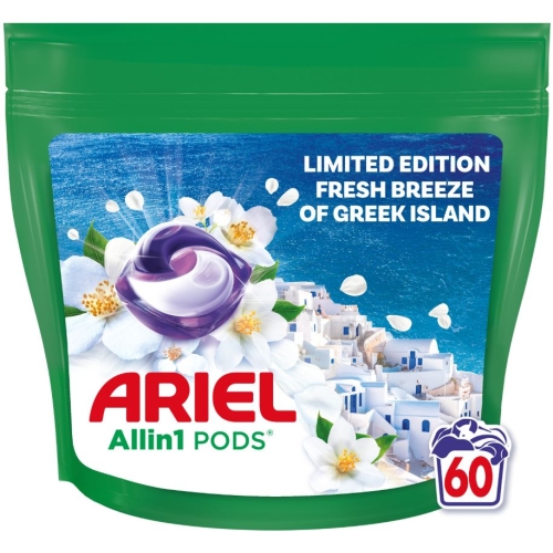 Detergent capsule, Fresh Breeze, 60 buc, 60 spalari, Ariel