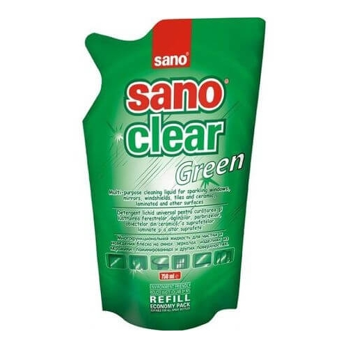 Sano Rezerva Solutie geamuri Clear Green, 750mlpe grupdzc.ro✅. Descopera gama copleta de produse la oferte speciale✅!