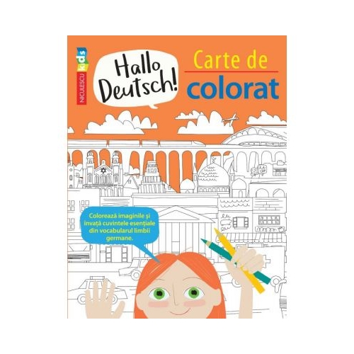 Hallo Deutsch! Carte de colorat - Sam Hutchinson, Emilie Martin