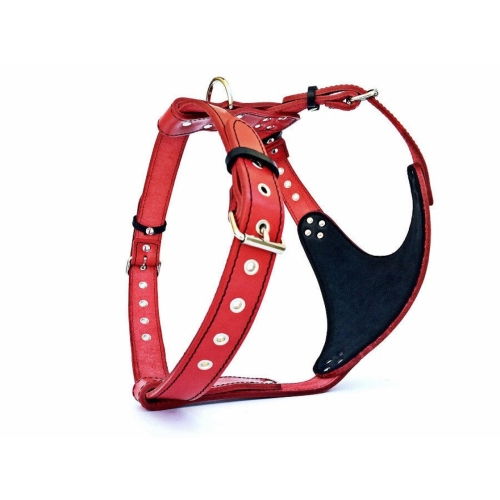 Bestia Ham Star, Piele Naturala, M, Rosu/Negru
