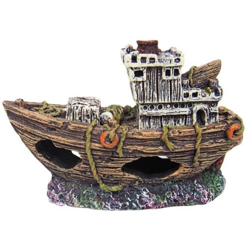 Decor Acvariu Vapor naufragiat, 8.5 cm, R101