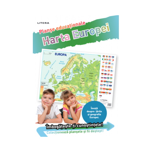 Harta Europei. Planse educationale