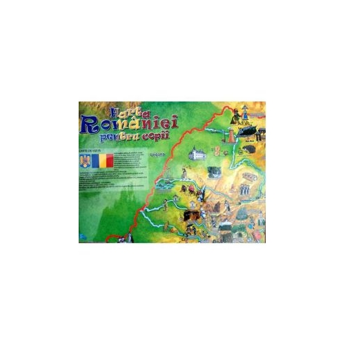 Harta Romaniei pentru copii