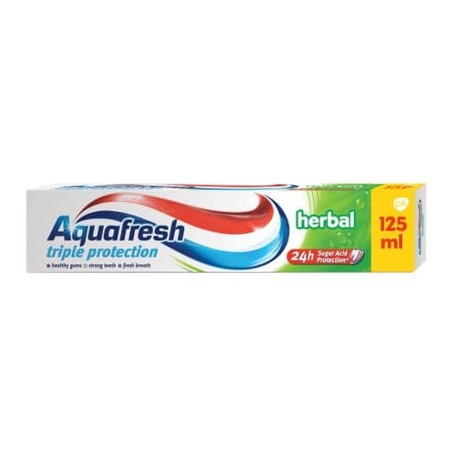 Aquafresh Pasta de dinti triple protection Herbal, 125 ml. Produs pentru igiena dentara