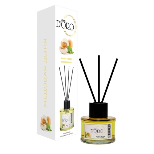 Odorizant camera cu betisoare aroma de Pepene Galben, 55 ml, gamma D'ORO