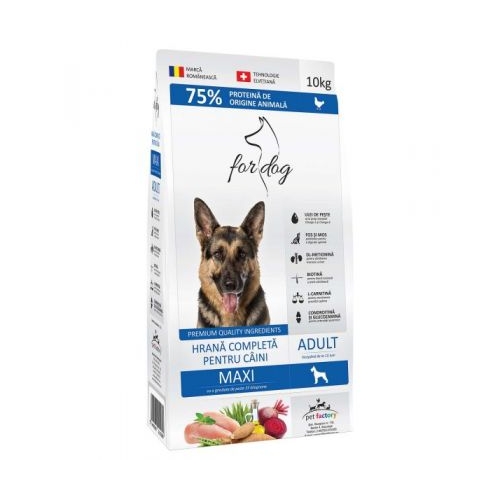 Hrana uscata pentru caini adult de talie mare, 10 kg, For Dog