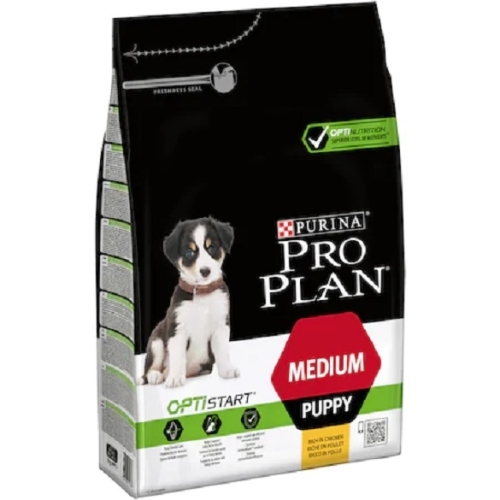 Hrana uscata pentru caini cu Pui, 3 kg, Purina Pro Plan Medium Puppy