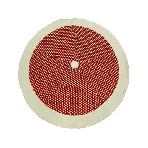 Husa brad, alb rosu, buline, 120 cm Xmas, Prosper