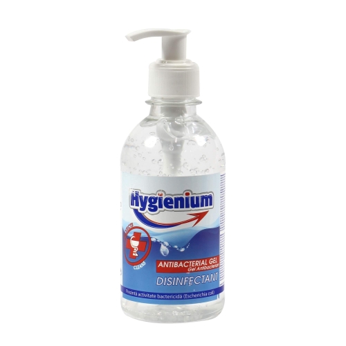 Hygienium Gel antibacterian/dezinfectant pentru maini 300 ml, avizat de Ministerul Sanatatiipe grupdzc.ro✅. Descopera gama copleta de produse la oferte speciale✅!