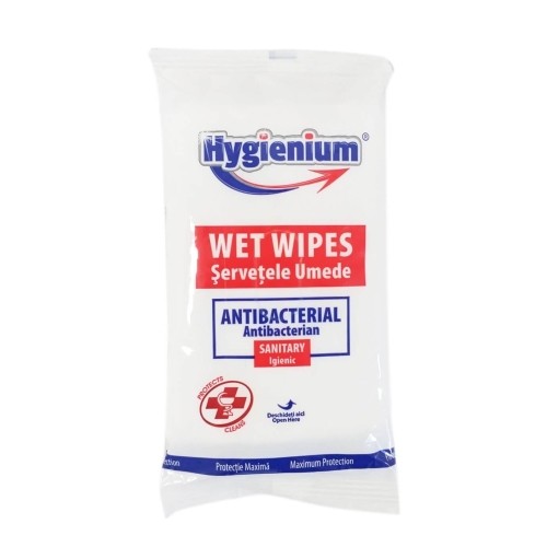 Hygienium Servetele Umede Antibacteriene pentru Maini 24 buc