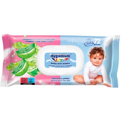 Servetele Umede Aloe Vera, 72 buc, Hygienium Baby