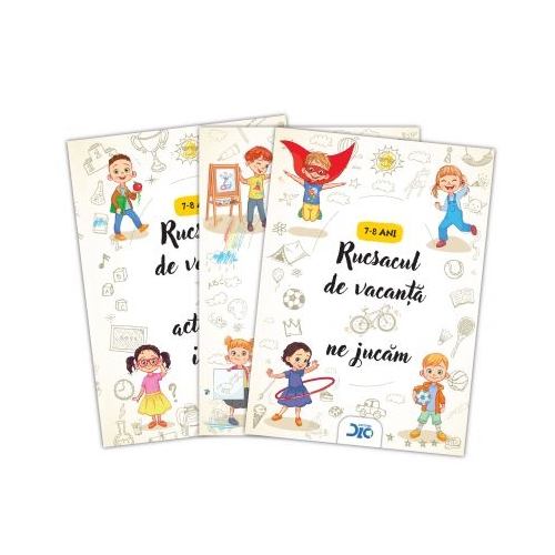 Rucsacul de vacanta 7-8 ani Desenam si coloram, ne jucam, activitati istete (Interior color)