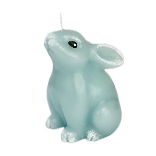 Lumânare în formă de iepure din parafină – parfumat Albastru 110mm