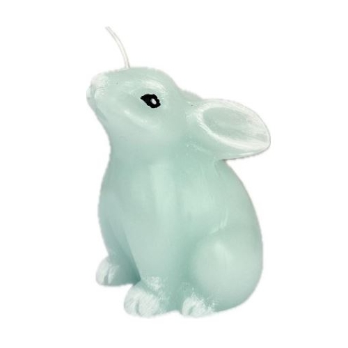 Lumânare în formă de iepure din parafină – parfumat Turquoise 110mm 