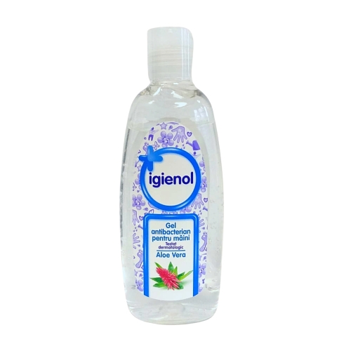 Igienol Gel antibacterian pentru maini, cu aloe vera, 200 ml. Produs igiena personala