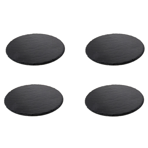 Set 4 piese, rotunde, piatra naturala, diametru 100mm, grosime 4-7mm