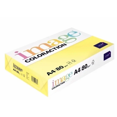 Hartie color Coloraction, A4, 80 g/mp, galben pal-light yellow, 500 coli/top