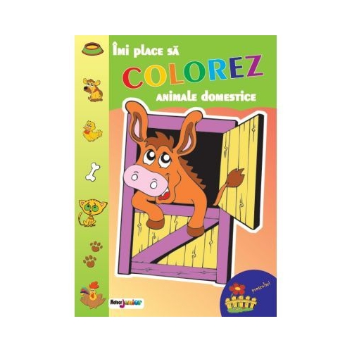 Imi place sa colorez. Animale domestice - Alina Pertea