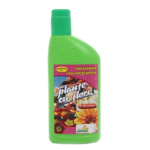 Ingrasamant NPK si microelemente pentru plante cu flori Amia, lichid, 250 ml