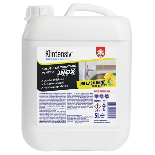 Davera Solutie inox anti-calcar, 5 L. Produs pentru curatare si igienizare suprafete