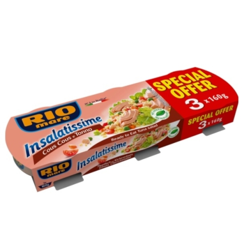 Rio mare Pachet Salata de ton si cus cus, 3x160g	