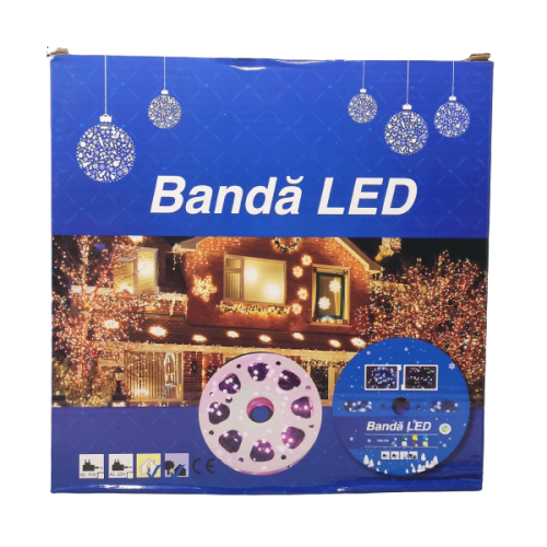 Instalatie brad Craciun, interior-exterior, 40 m, lumina alba calda, 170 leduri