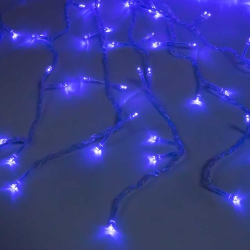 Instalatie Tip Ploaie, 400 Becuri, 0.5 m x 6 m, Albastra