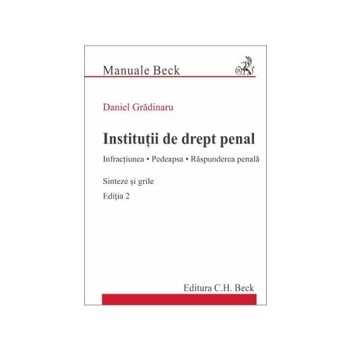 Institutii de drept penal. Sinteze si grile Ed. 2 - Daniel Gradinaru