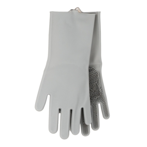 Set 2 manusi pentru bucatarie, cu peri din silicon pentru spalarea vaselor