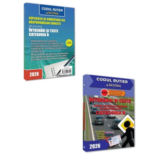 Intrebari si teste pentru obtinerea permisului auto categoria B editia 2026