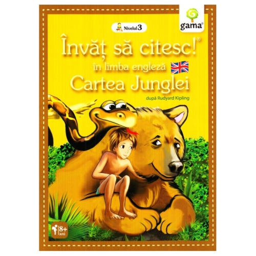 Invat sa citesc in limba engleza! Nivelul 3. Cartea Junglei - dupa Rudyard Kipling