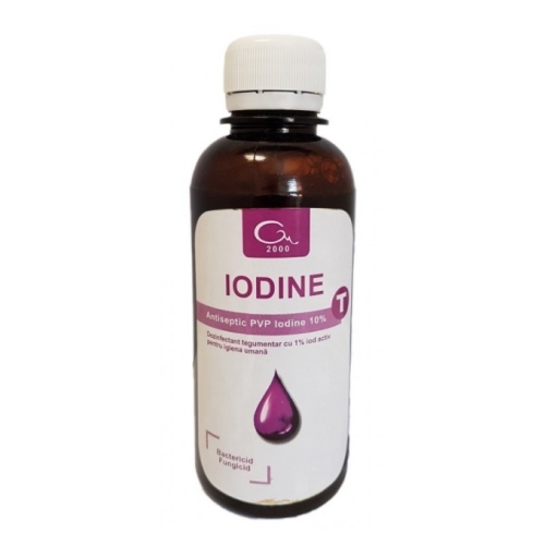 Dezinfectant pentru igiena umana, Biocid, atiseptic 200 ml, avizat Ministerul Sanatatii, Iodine T
