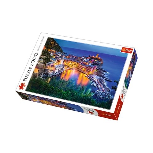 Puzzle la apus in Vernazza Italia 2000 piese