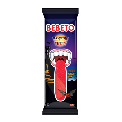 Jeleu in forma de dinti vampir, 30 g, Bebeto. Dulciuri pentru copii