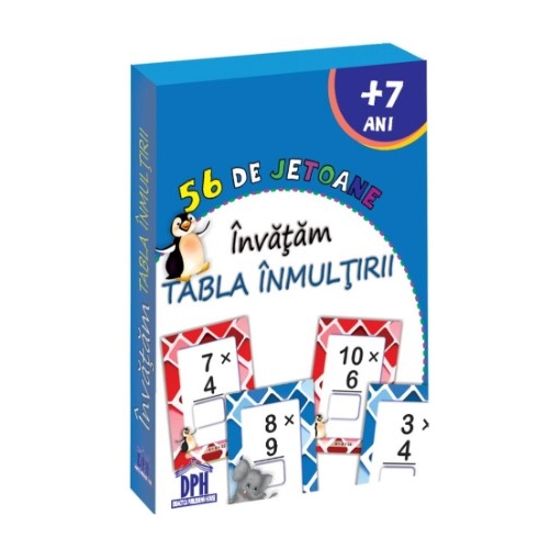 56 de jetoane. Invatam tabla inmultirii Activitati extracurriculare Didactica Publishing House grupdzc