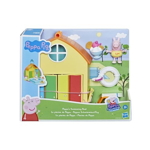 Set de joaca cu figurina Peppa Pig la piscina, Peppa Pig