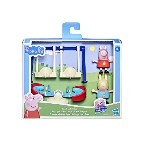 Set de joaca cu figurina Peppa Pig aventura din parc, Peppa Pig