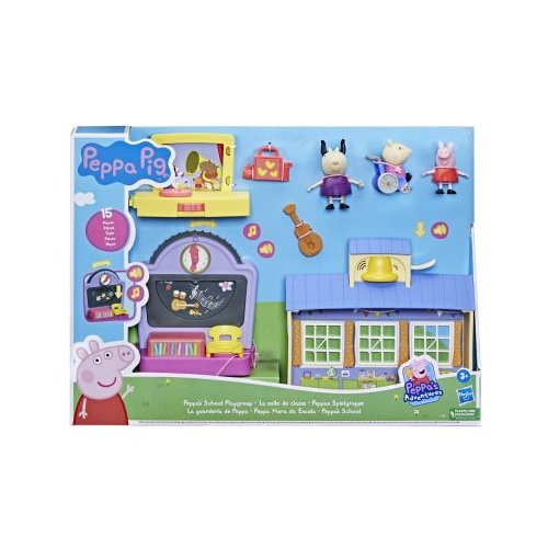 Figurina Peppa Pig cu decor de joaca scolar, Peppa Pig